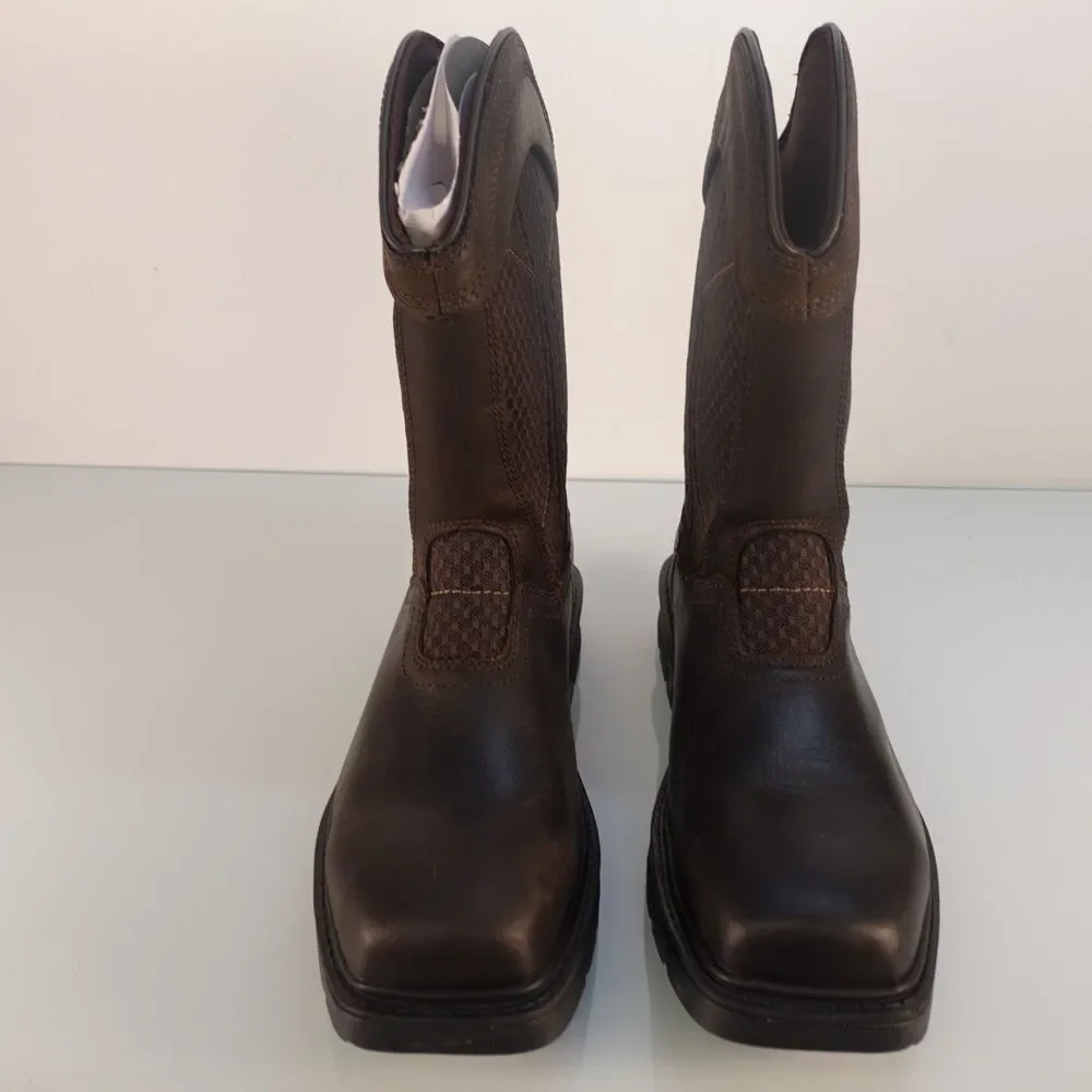 Mens Herman Survivors Granite Steel Toe Leather Work Boots Brown Size 7.5